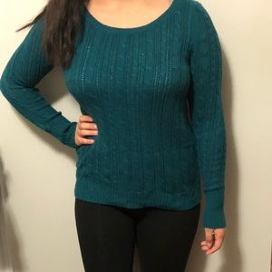Teal sweater